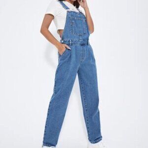 Shein Denim Overalls, Size XS - Blue Denim
